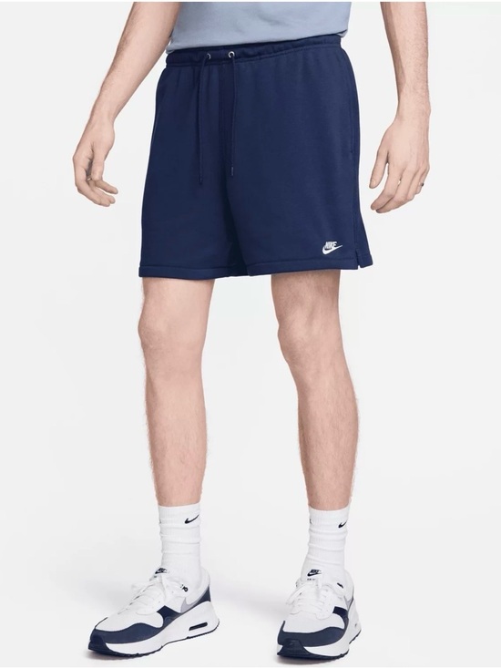 Nike Other - Nike Men's Club French Terry Flow Blue Shorts Size M